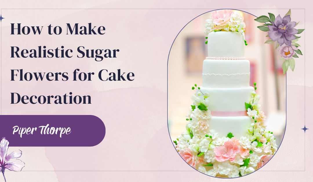 How to Make Realistic Sugar Flowers for Cake Decoration